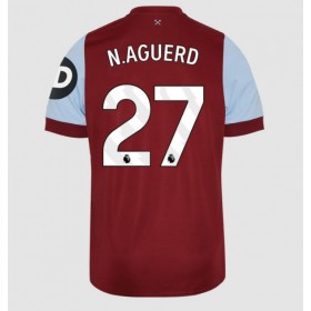 West Ham United Nayef Aguerd #27 Hemmakläder 2023-24 Kortärmad